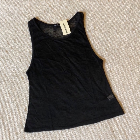 ❤️ BOUTIQUE WOMENS SIZE SMALL BLACK BURNOUT MUSCLE TANK - Picture 13 of 15